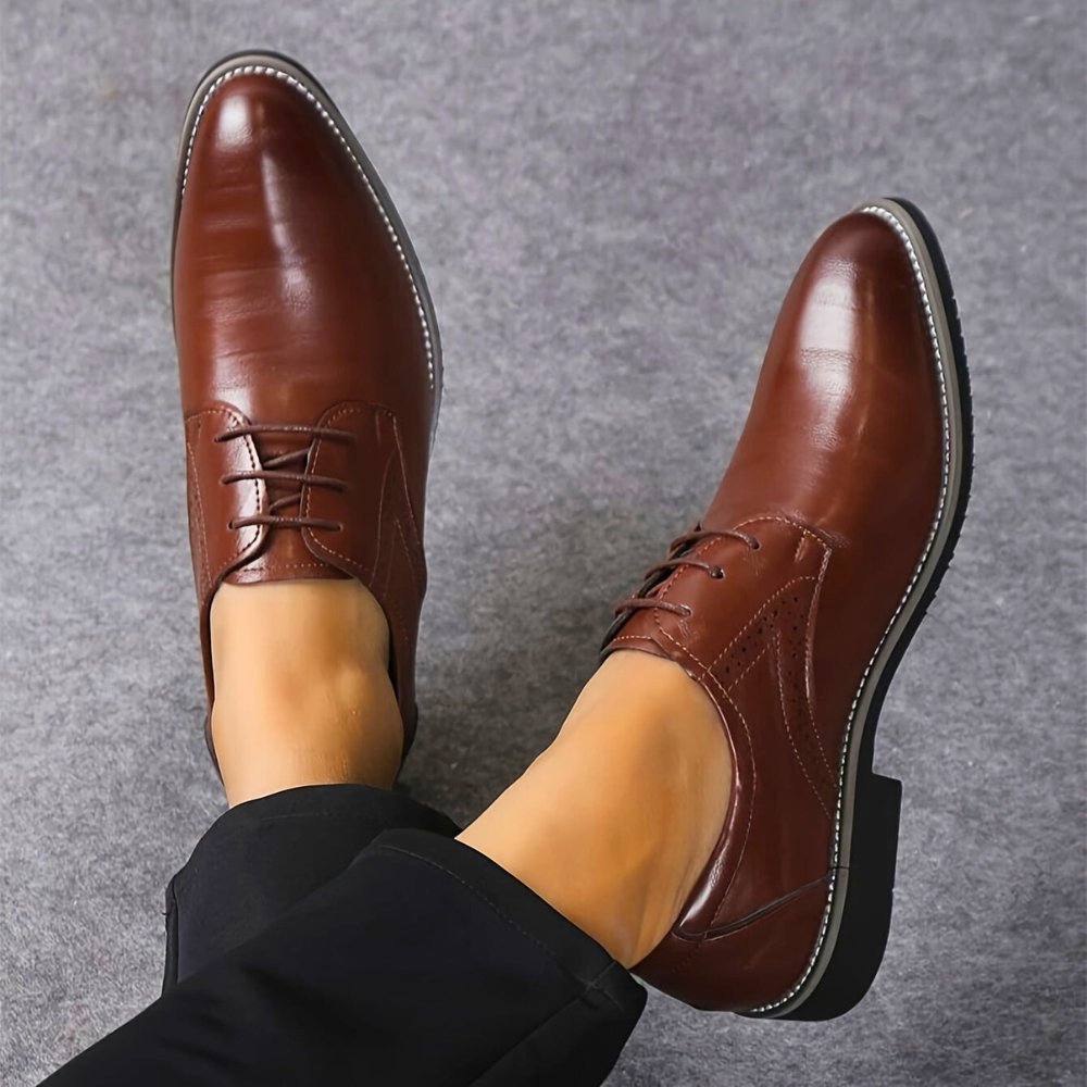 Vince Leather Plain Toe Derby
