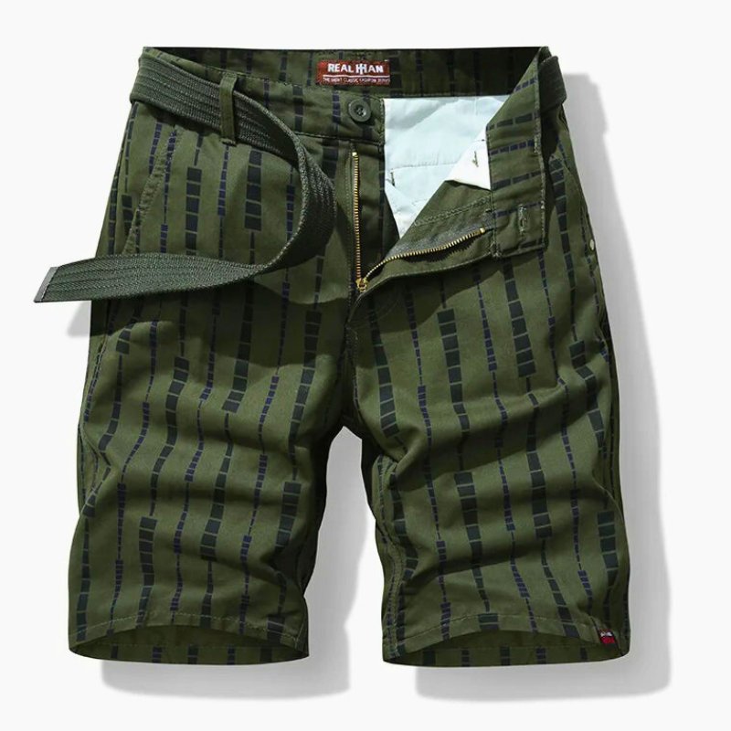 Unique Stripe Cotton Shorts