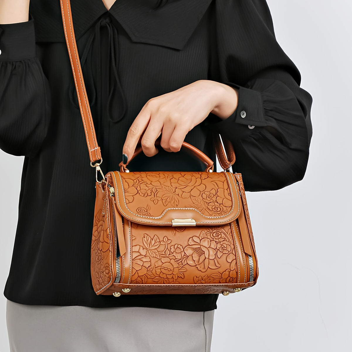 Florentina Premium Leather Handbag