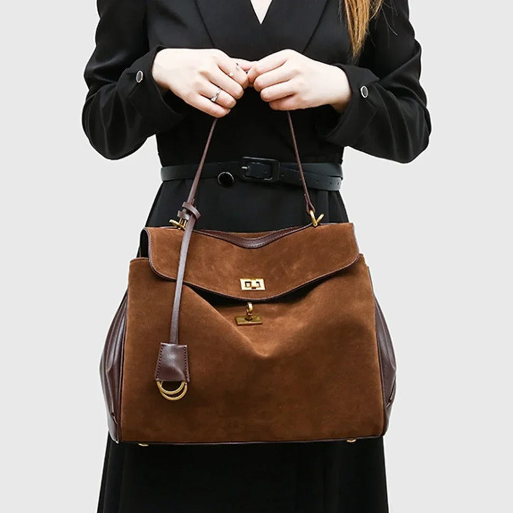 Juliette Genuine Suede Handbag