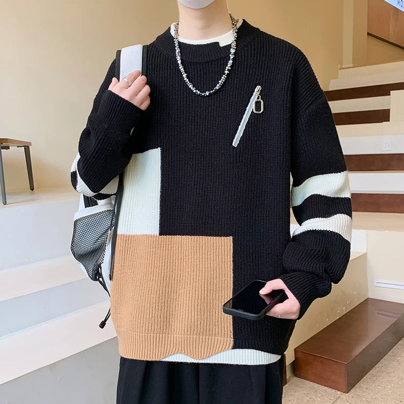 City Patchwork Sweater