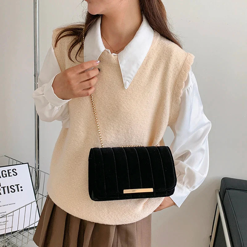 Sophia Velveteen Handbag