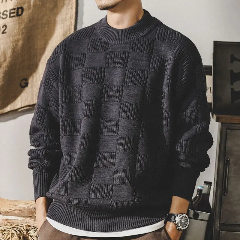 Atlas Chess Knit Sweater
