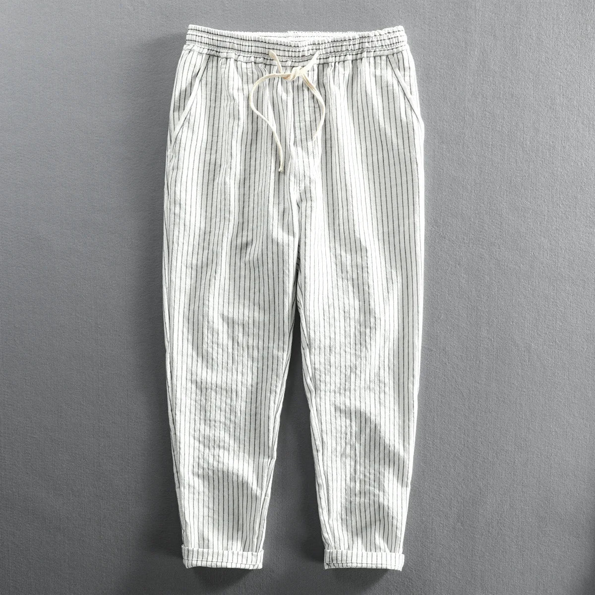 Rocco Striped Linen Pants