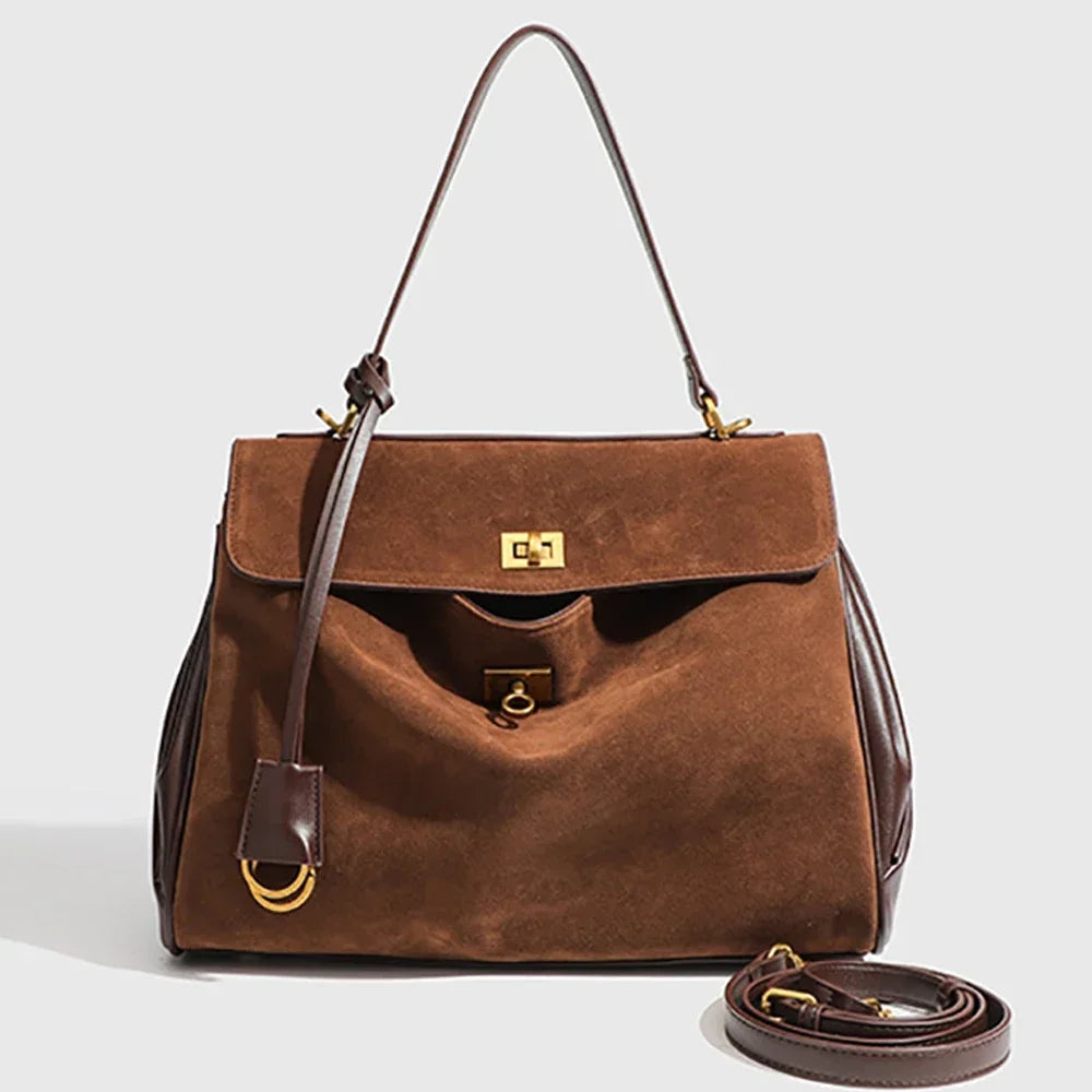 Juliette Genuine Suede Handbag