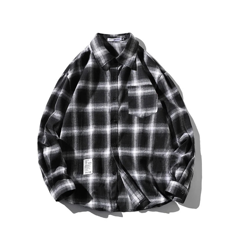 Enzo Casual Plaid Shirt