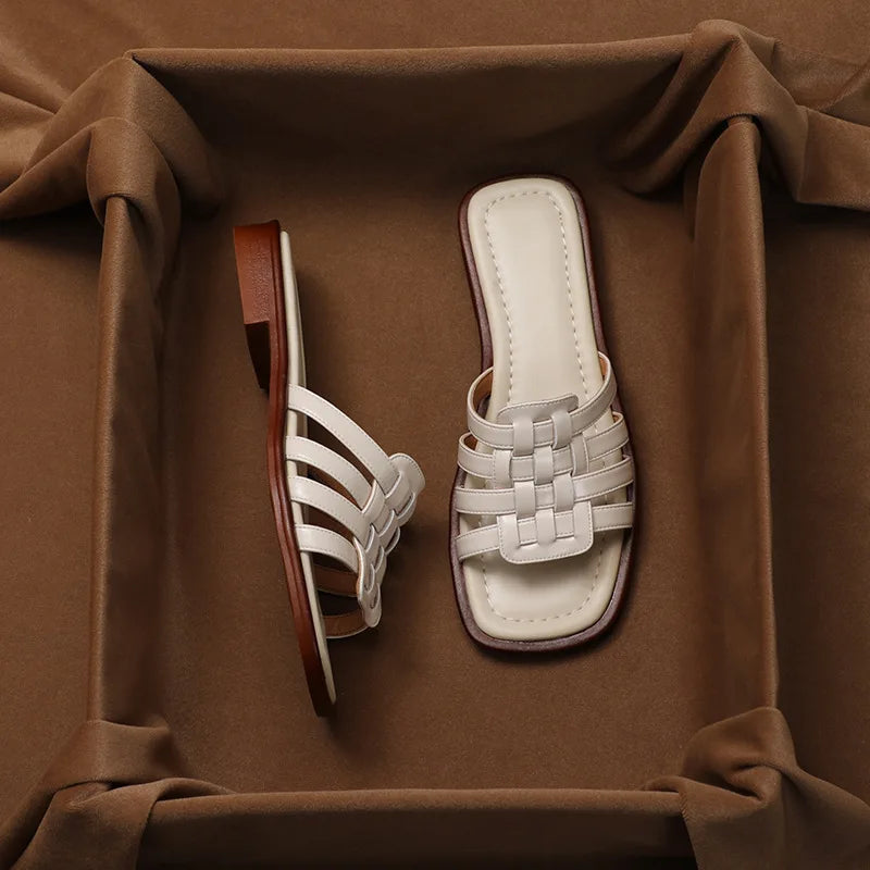 Solea Woven Leather Sandal