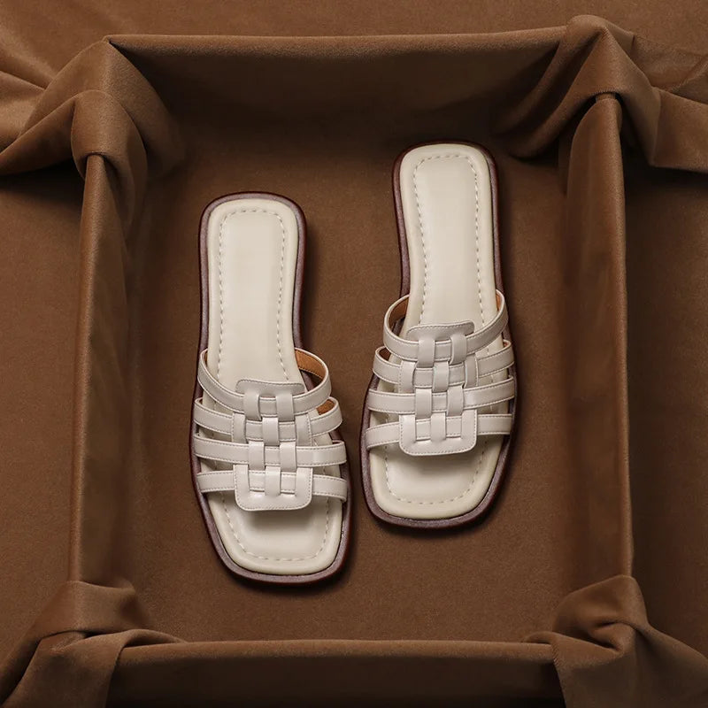 Solea Woven Leather Sandal