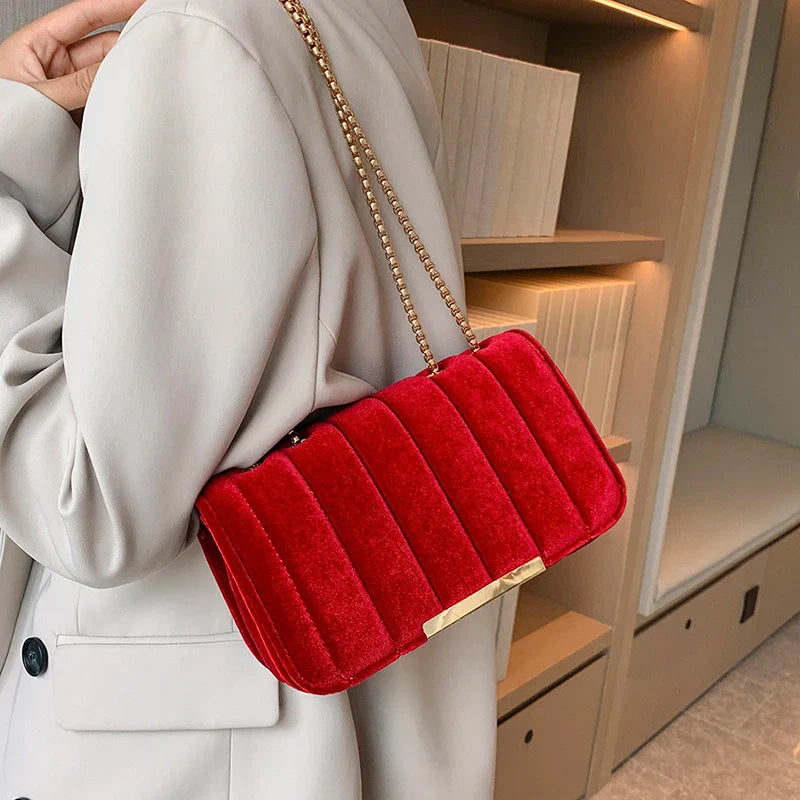 Sophia Velveteen Handbag