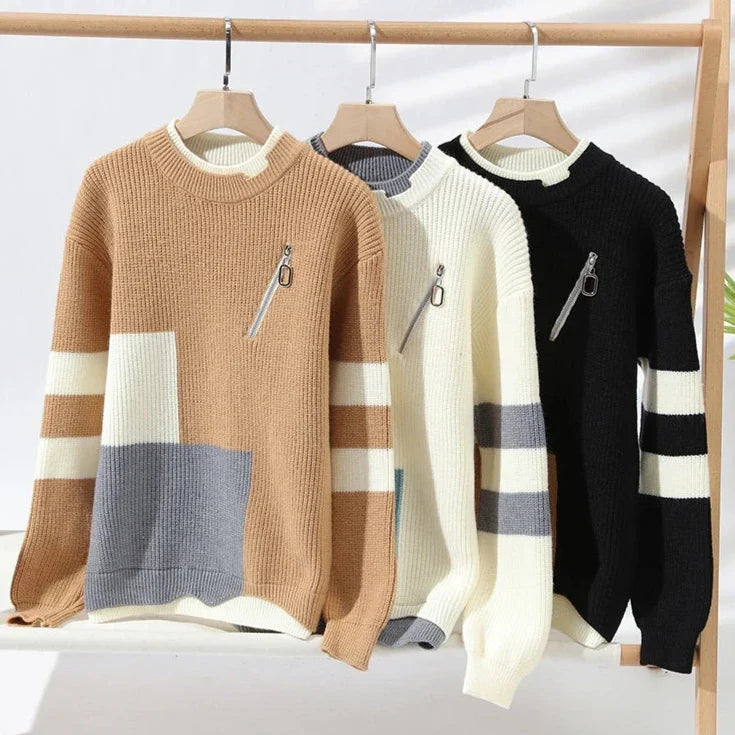 City Patchwork Sweater