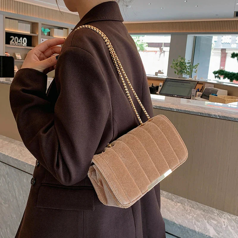 Sophia Velveteen Handbag