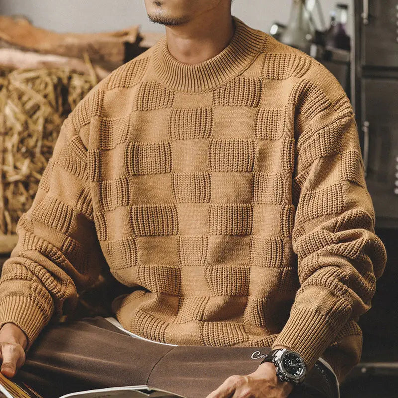 Atlas Chess Knit Sweater