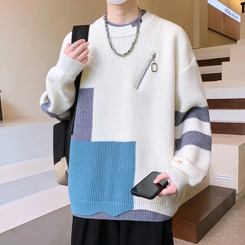 City Patchwork Sweater