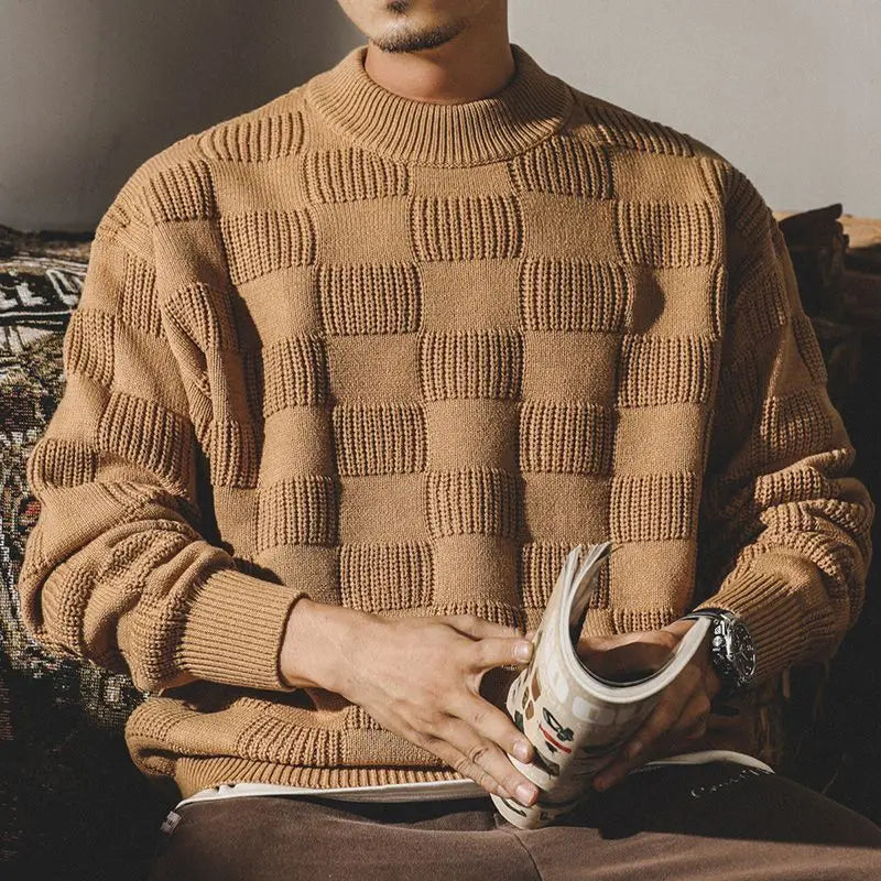 Atlas Chess Knit Sweater
