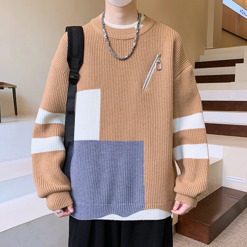 City Patchwork Sweater