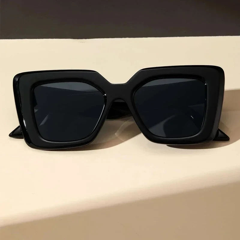 Obsidian Glare Square Sunglasses