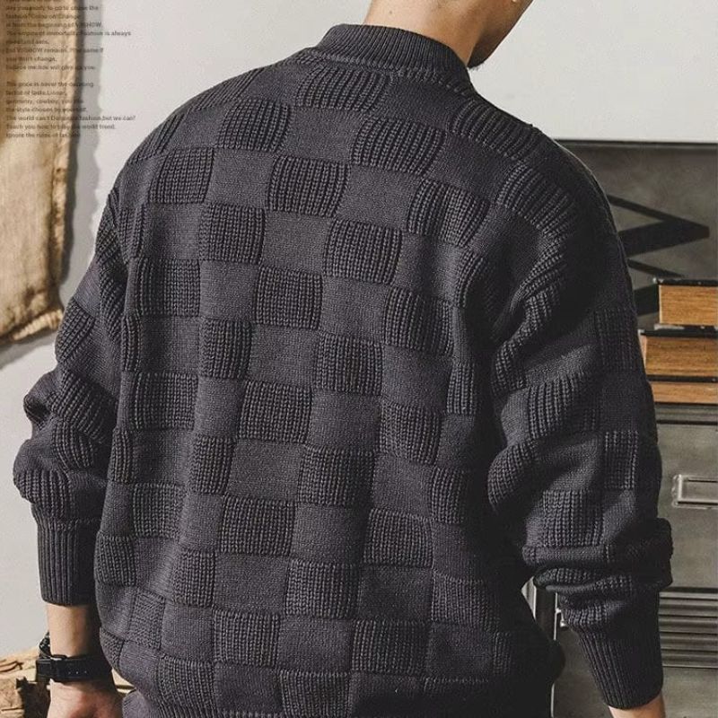 Atlas Chess Knit Sweater