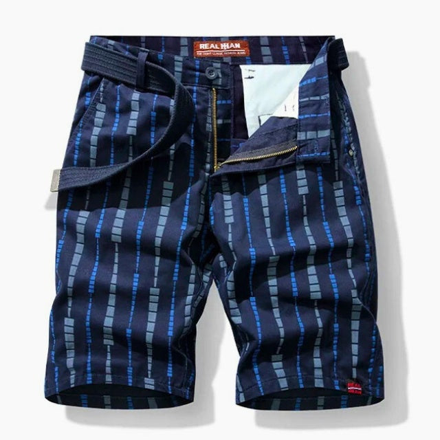 Unique Stripe Cotton Shorts