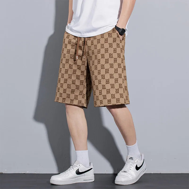 Vintage Letter Printed Shorts