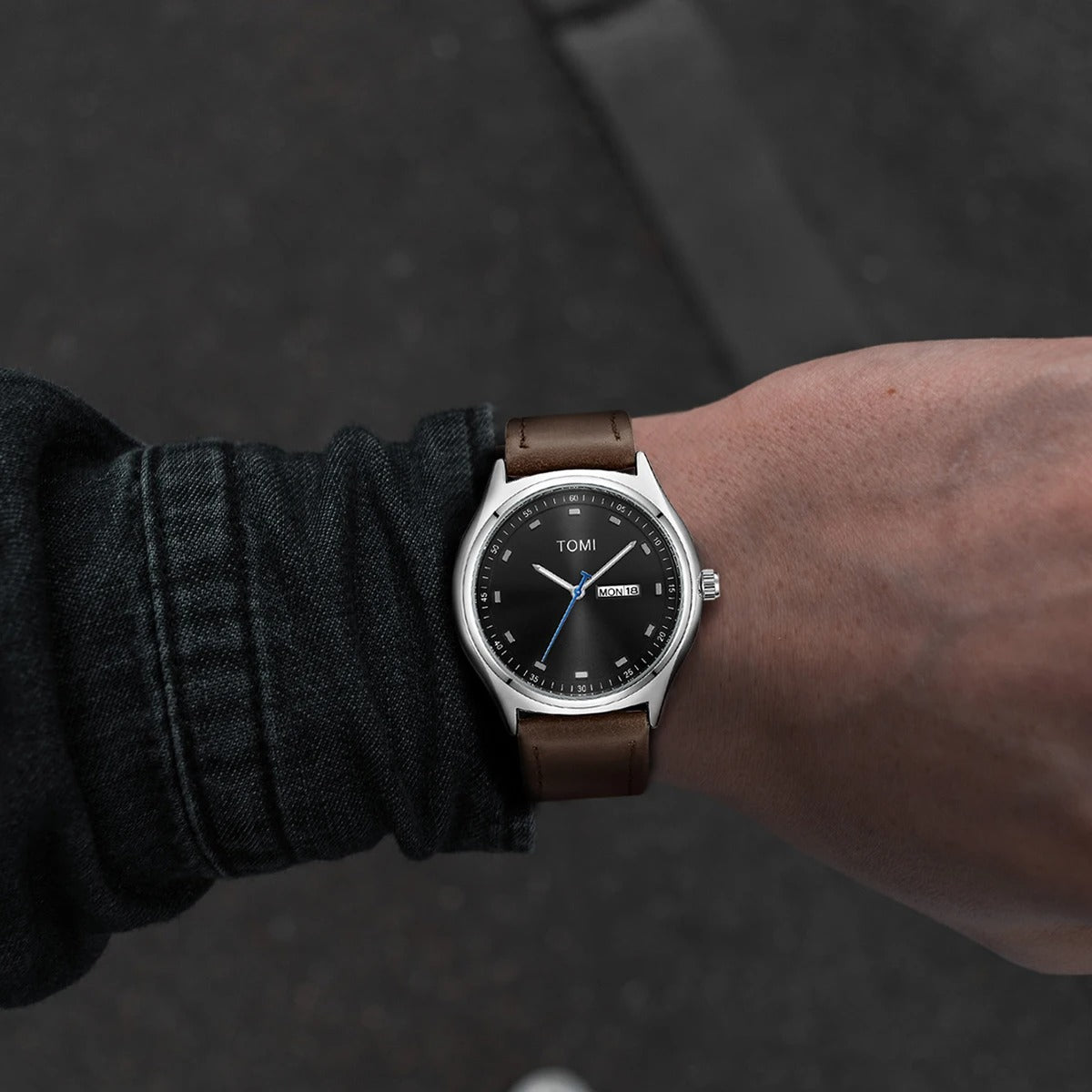 TOMI Genuine Leather Watch