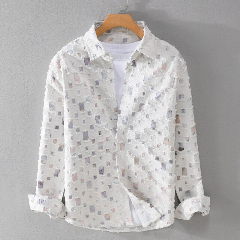 Frayed Denim Shirt