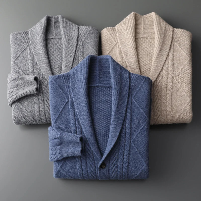 Belair Cardigan - 100% Merino Wool