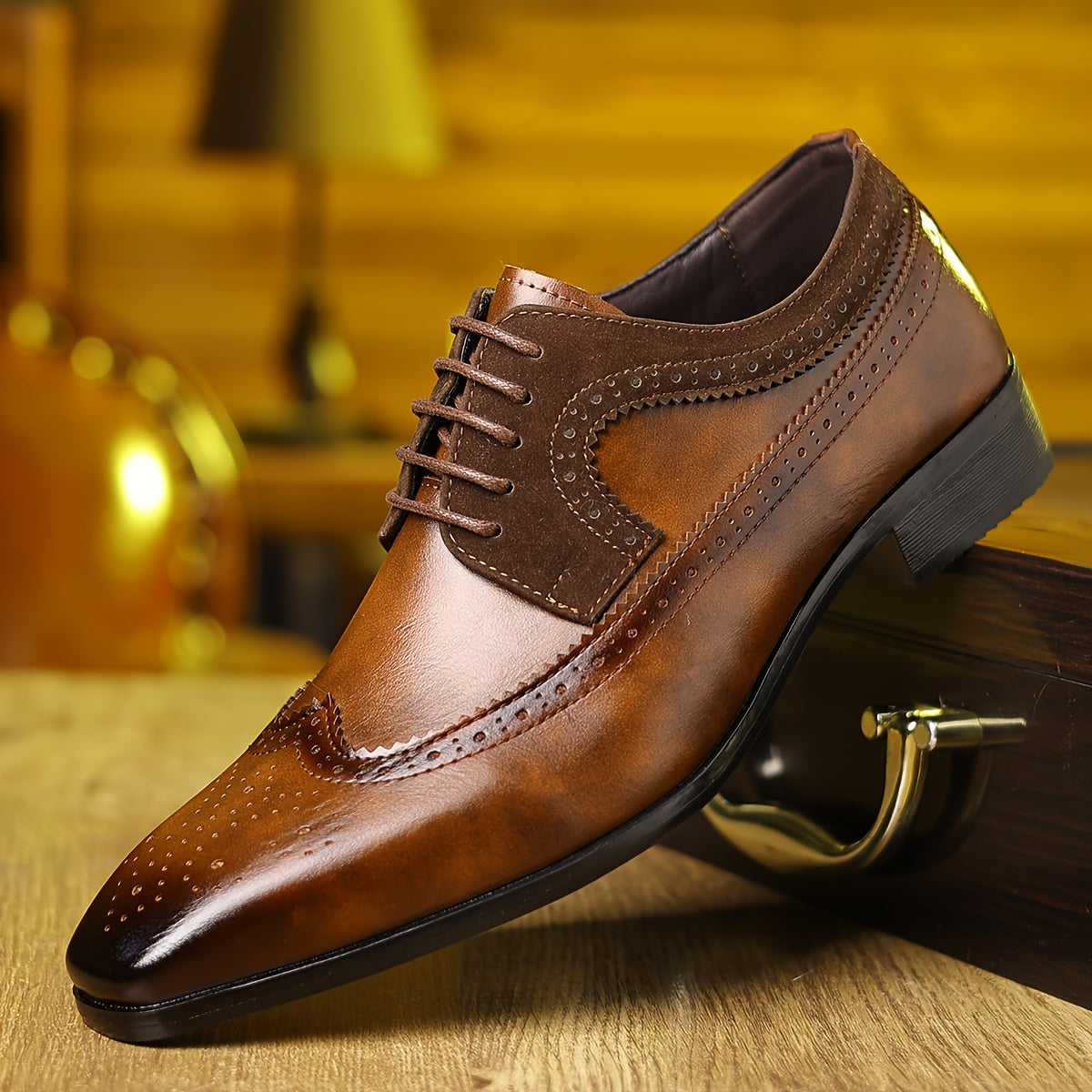 Carlos Santos Oxford Brogue Shoes