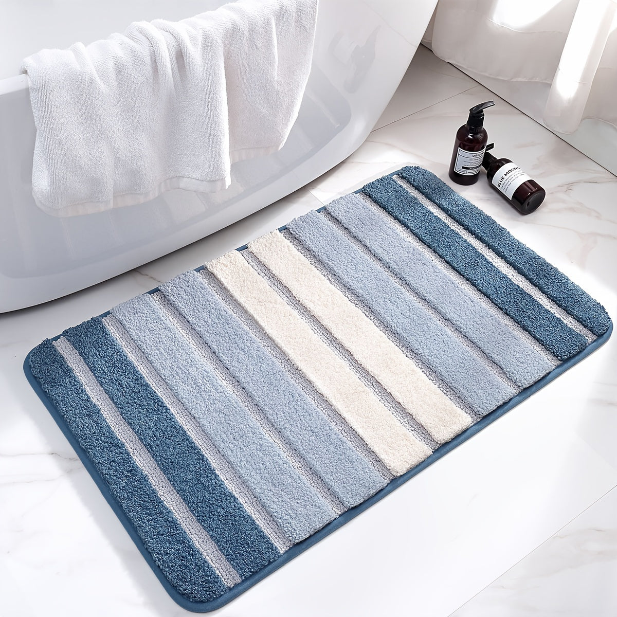 Oasis Stripe Bath Mat