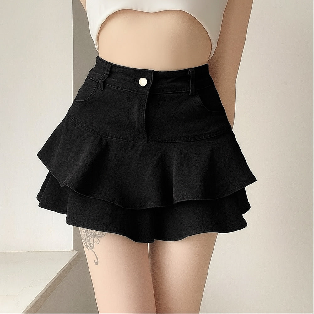 Rhea Denim Skort