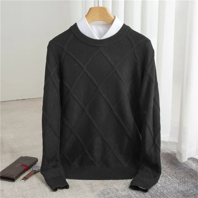 Vicenzo Cashmere Diamond Sweater