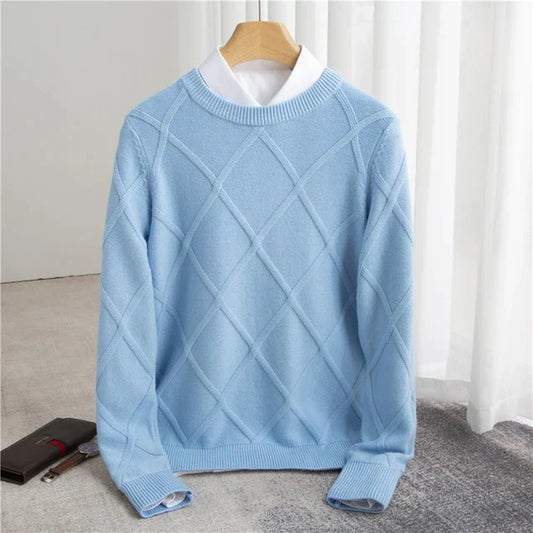 Vicenzo Cashmere Diamond Sweater