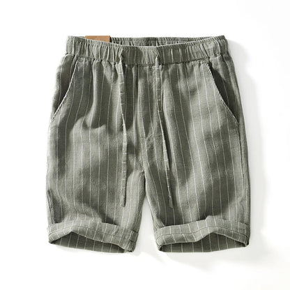 Alfeo Stripe Linen Shorts
