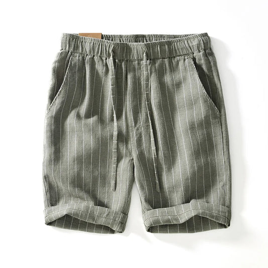 Alfeo Stripe Linen Shorts