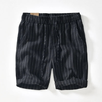 Alfeo Stripe Linen Shorts