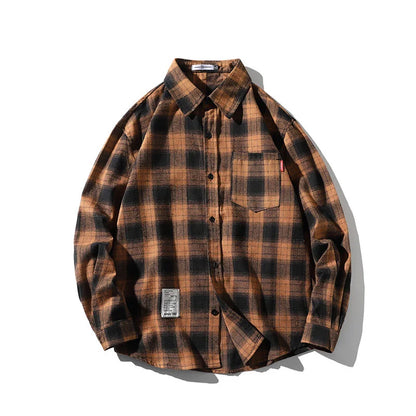 Enzo Casual Plaid Shirt