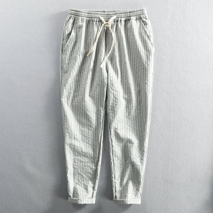 Rocco Striped Linen Pants