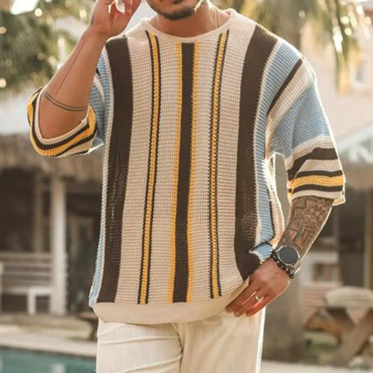 Breezy Summer Stripes Pullover