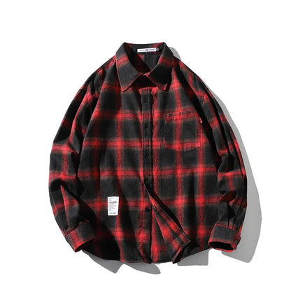 Enzo Casual Plaid Shirt