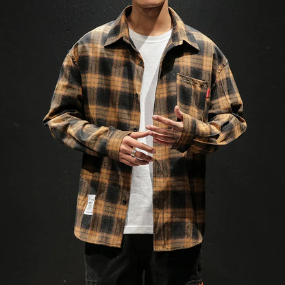 Enzo Casual Plaid Shirt