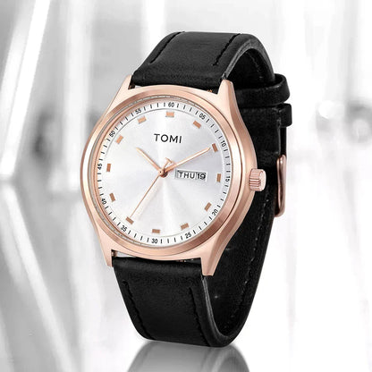 TOMI Genuine Leather Watch