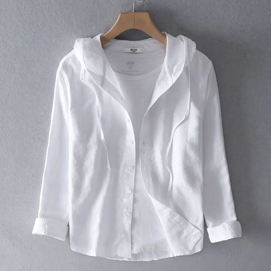 Casual Linen Hoodie