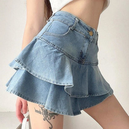 Rhea Denim Skort
