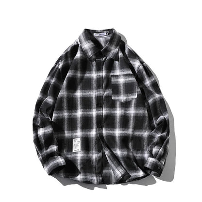 Enzo Casual Plaid Shirt