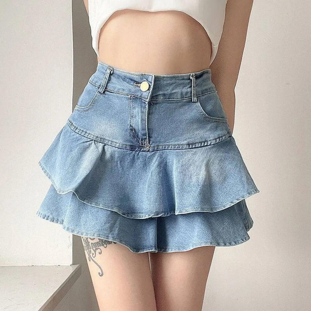 Rhea Denim Skort