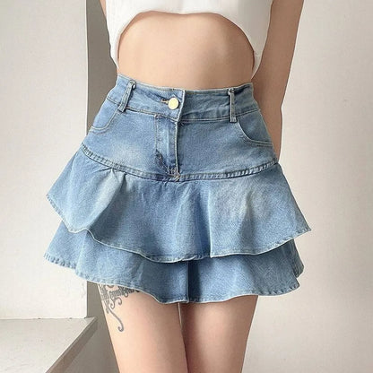 Rhea Denim Skort