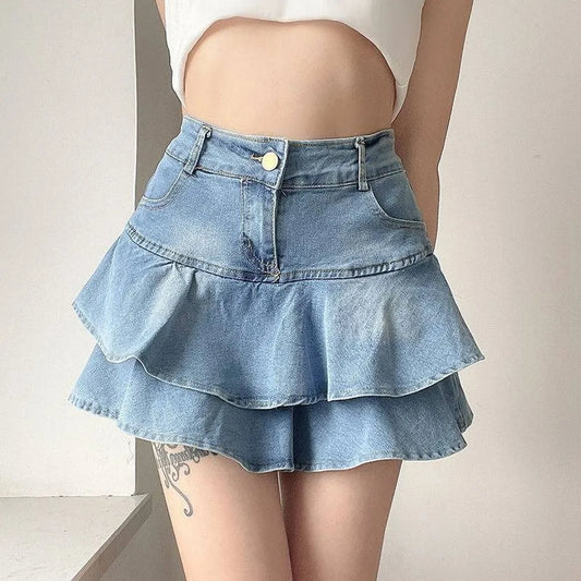 Rhea Denim Skort