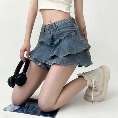 Rhea Denim Skort