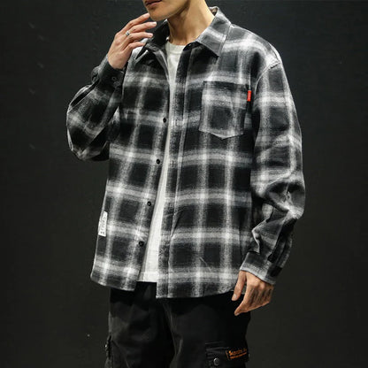 Enzo Casual Plaid Shirt