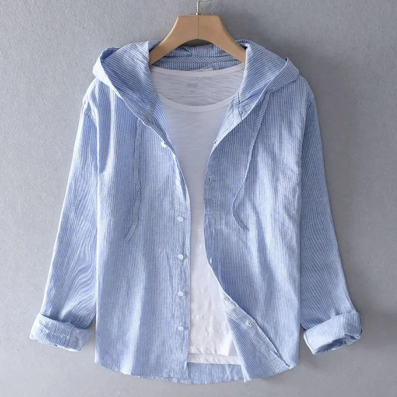 Casual Linen Hoodie