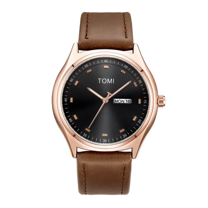 TOMI Genuine Leather Watch